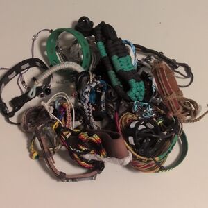 Bundle Of Adjustable Slider‎ Bracelets And More